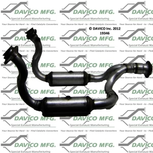 Davico Direct Fit Catalytic Converter and Pipe Assembly for 2010 Ford F-350 Super Duty - 19346