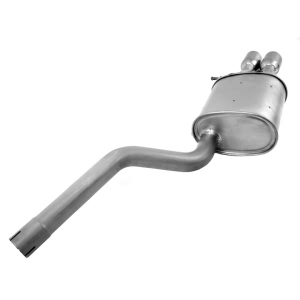 Walker Quiet Flow Steel Oval Aluminized Exhaust Muffler And Pipe Assembly for 2008 Volkswagen Jetta - 54727