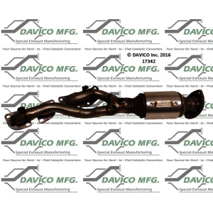 Davico Exhaust Manifold with Integrated Catalytic Converter for 2015 Lexus LS460 - 17342