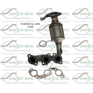 Davico Exhaust Manifold with Integrated Catalytic Converter - 17108