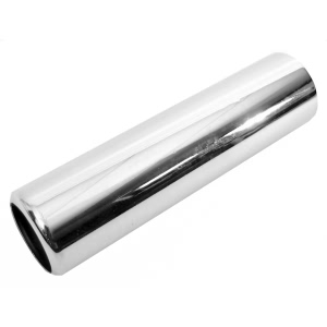 Walker Steel Pencil Style Round Straight Cut Slip On Chrome Exhaust Tip - 35843