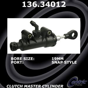 Centric Premium Clutch Master Cylinder for 2009 Ford Mustang - 136.34012