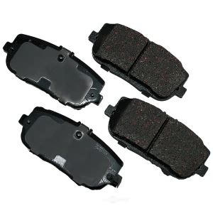 Akebono Pro-ACT™ Ultra-Premium Ceramic Rear Disc Brake Pads for 2011 Mazda MX-5 Miata - ACT1180