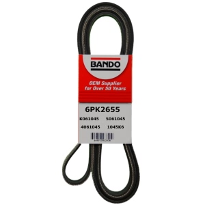 BANDO Rib Ace™ V-Ribbed OEM Quality Serpentine Belt for Eagle Premier - 6PK2655