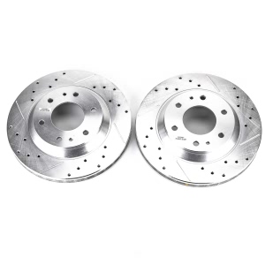 Power Stop PowerStop Evolution Performance Drilled, Slotted& Plated Brake Rotor Pair for Buick Rainier - AR8649XPR