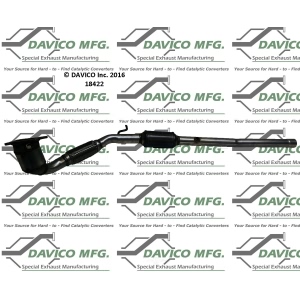 Davico Direct Fit Catalytic Converter and Pipe Assembly for 2009 Volkswagen CC - 18422