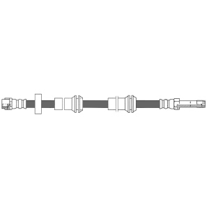 Centric Front Brake Hose for 2017 Audi A7 Quattro - 150.33066
