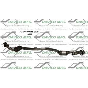 Davico Direct Fit Catalytic Converter and Pipe Assembly for Mercedes-Benz C350 - 18522