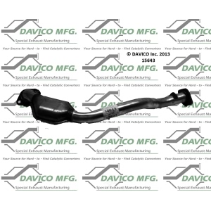 Davico Direct Fit Catalytic Converter and Pipe Assembly for 1998 Mercury Mountaineer - 15643