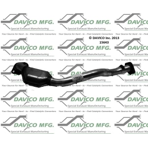Davico Direct Fit Catalytic Converter and Pipe Assembly for 1998 Mercury Mountaineer - 15643