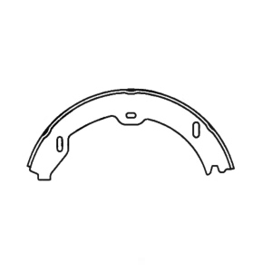 Centric Premium Rear Parking Brake Shoes for Mercedes-Benz - 111.08740