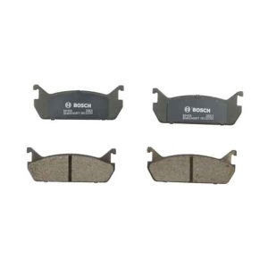 Bosch QuietCast™ Premium Organic Rear Disc Brake Pads for 1993 Ford Escort - BP458