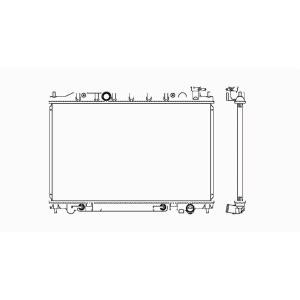 TYC Engine Coolant Radiator for Nissan Murano - 2578