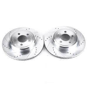 Power Stop PowerStop Evolution Performance Drilled, Slotted& Plated Brake Rotor Pair for 2016 Dodge Charger - AR8362XPR