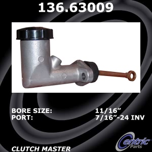 Centric Premium Clutch Master Cylinder for Jeep J10 - 136.63009