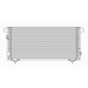 TYC A/C Condenser for 2002 Toyota Tundra - 4963