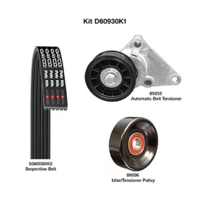 Dayco Demanding Drive Kit for 2009 GMC Savana 3500 - D60930K1