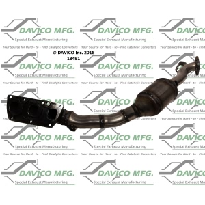 Davico Exhaust Manifold with Integrated Catalytic Converter for 2005 Audi A8 Quattro - 18491