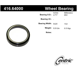 Centric Premium™ Front Inner Wheel Bearing Race - 416.64000