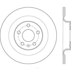 Centric Premium™ Brake Rotor for 2017 Volvo S90 - 125.39057
