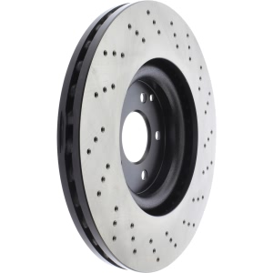 Centric SportStop Drilled 1-Piece Front Brake Rotor for 2008 Mercedes-Benz CLK550 - 128.35052