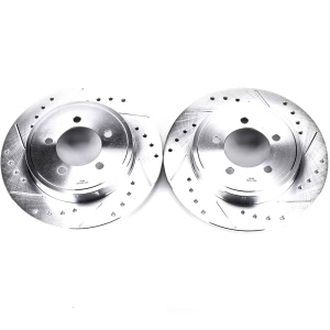 Power Stop PowerStop Evolution Performance Drilled, Slotted& Plated Brake Rotor Pair for 2005 Mercury Mountaineer - AR8587XPR