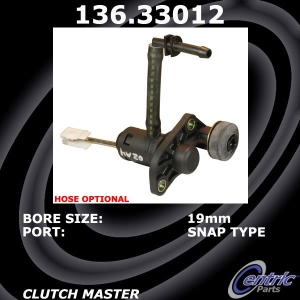 Centric Premium Clutch Master Cylinder for 2007 Audi RS4 - 136.33012