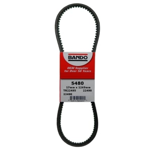 BANDO Precision Engineered Raw Edge Cogged V-Belt for 1984 Toyota Land Cruiser - 5480