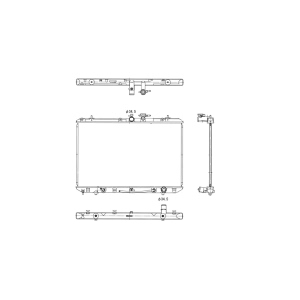 TYC Engine Coolant Radiator for 2008 Toyota Highlander - 13023