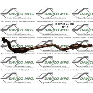 Davico Direct Fit Catalytic Converter and Pipe Assembly for Mercedes-Benz S550 - 18443