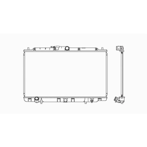 TYC Engine Coolant Radiator for 2003 Acura CL - 2431