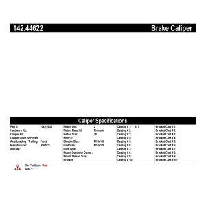 Centric Posi Quiet™ Loaded Brake Caliper for 2013 Lexus LS600h - 142.44622