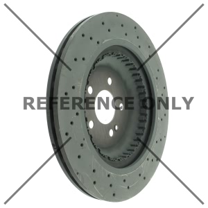 Centric Premium™ OE Style Drilled Brake Rotor for Mercedes-Benz S560 - 128.35153