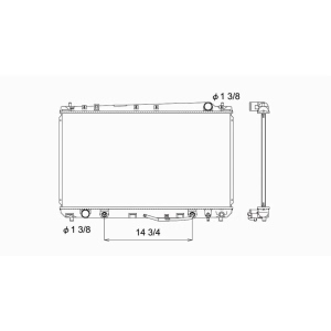 TYC Engine Coolant Radiator for 2003 Toyota Avalon - 2324