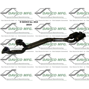 Davico Direct Fit Catalytic Converter and Pipe Assembly for 1994 BMW 525i - 18324