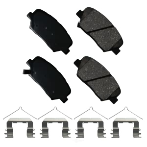 Akebono Pro-ACT™ Ultra-Premium Ceramic Front Disc Brake Pads for 2017 Kia Sorento - ACT1815