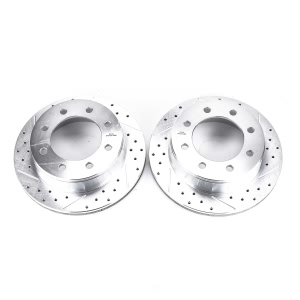 Power Stop PowerStop Evolution Performance Drilled, Slotted& Plated Brake Rotor Pair for Chevrolet Silverado 2500 HD Classic - AR8644XPR