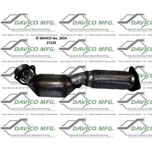 Davico Direct Fit Catalytic Converter and Pipe Assembly for Volkswagen Touareg - 17224