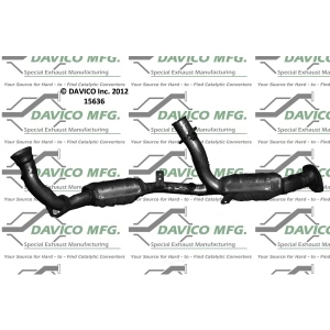 Davico Direct Fit Catalytic Converter and Pipe Assembly for 1998 Ford Taurus - 15636