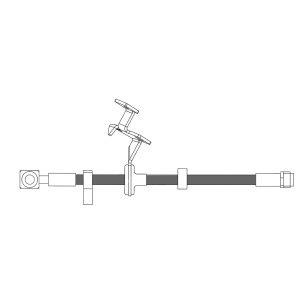 Centric Brake Hose for 2000 Mercedes-Benz ML55 AMG - 150.35018
