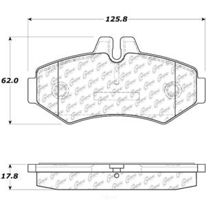 Centric Posi Quiet™ Semi-Metallic Rear Disc Brake Pads for Mercedes-Benz G500 - 104.09280