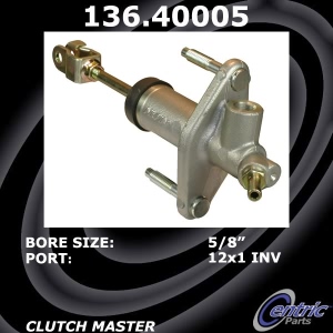 Centric Premium Clutch Master Cylinder for 1991 Acura Legend - 136.40005