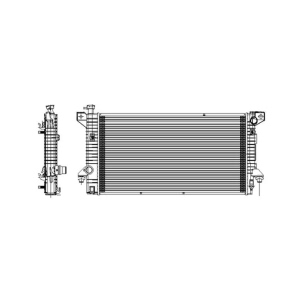 TYC Engine Coolant Radiator for 2012 Lincoln Navigator - 13099