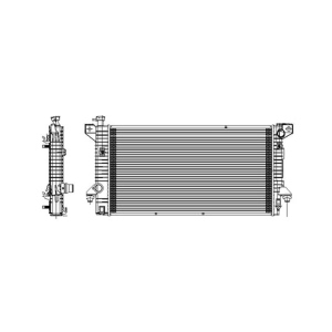 TYC Engine Coolant Radiator for 2014 Ford Expedition - 13099