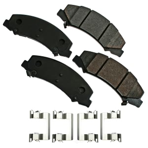 Akebono Proact Ultra Premium™ Ceramic Disc Brake Pad Kit for 2016 Chevrolet Impala Limited - ACT1159