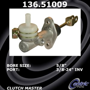 Centric Premium Clutch Master Cylinder for 1994 Hyundai Scoupe - 136.51009