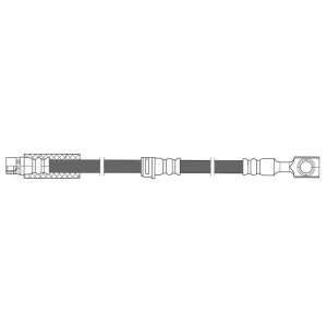 Centric Front Lower Brake Hose for Saturn Astra - 150.62169