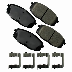 Akebono Pro-ACT™ Ultra-Premium Ceramic Front Disc Brake Pads for 2010 Kia Forte - ACT1397