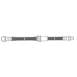 Centric Front Brake Hose for Mercedes-Benz - 150.35034