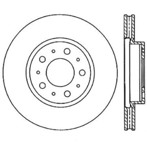 Centric GCX Rotor With Full Coating And High Carbon Content for 2004 Volvo C70 - 320.39019H